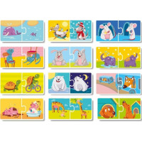 DODO Puzzle Protiklady 12x2 dílky