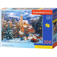 CASTORLAND Puzzle Sáňkování ve městě 300 dílků