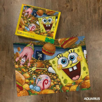 AQUARIUS Puzzle SpongeBob SquarePants: Krabí hambáče 500 dílků