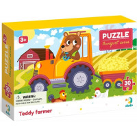 DODO Puzzle Doprava: Farmář Teddy 30 dílků