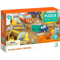 DODO Puzzle Doprava: Stavební stroje 30 dílků