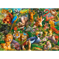 CASTORLAND Puzzle Úžasná zvířata 300 dílků