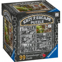 RAVENSBURGER Únikové EXIT puzzle Strašidelné sídlo 2: V obývacím pokoji 99 dílků