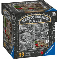 RAVENSBURGER Únikové EXIT puzzle Strašidelné sídlo 6: V garáži 99 dílků