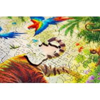 RAVENSBURGER Dřevěné puzzle Tygr v džungli 500 dílků
