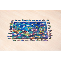 RAVENSBURGER Dřevěné puzzle V moři 500 dílků