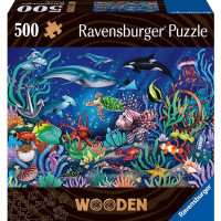 RAVENSBURGER Dřevěné puzzle V moři 500 dílků