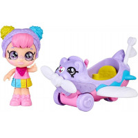 TM TOYS Kindi Kids Minis panenka Rainbow Kate s letadlem