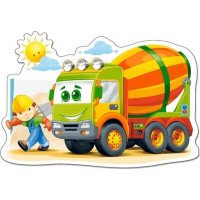CASTORLAND Puzzle Míchačka na beton MAXI 12 dílků