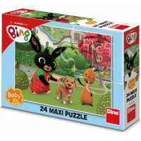 DINO Puzzle Bing s pejskem MAXI 24 dílků