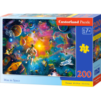 CASTORLAND Puzzle Člověk ve vesmíru 200 dílků