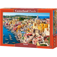 CASTORLAND Puzzle Přístav Corricella, Itálie 500 dílků