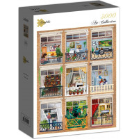 GRAFIKA Puzzle Interiér domu 3000 dílků