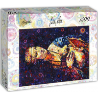 GRAFIKA Puzzle Leonardo da Vinci: Dáma s hranostajem od Sally Rich 1500 dílků