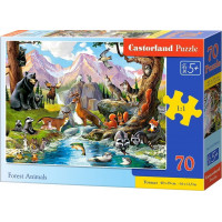 CASTORLAND Puzzle Lesní zvířátka 70 dílků