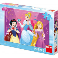 DINO Puzzle Odvážné Disney princezny 24 dílků