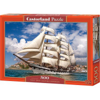 CASTORLAND Puzzle Plachetnice opouštějící přístav 500 dílků