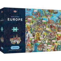 GIBSONS Puzzle Putování po Evropě 1000 dílků