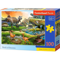 CASTORLAND Puzzle Svět dinosaurů 100 dílků