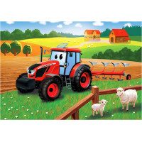 DINO Puzzle Traktor Zetor na poli 24 dílků