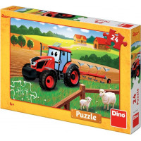 DINO Puzzle Traktor Zetor na poli 24 dílků