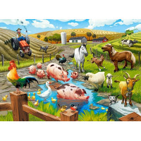 CASTORLAND Puzzle Život na farmě 70 dílků
