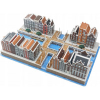 3D puzzle Amsterdam 107 dílků
