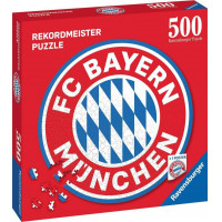 RAVENSBURGER Kulaté puzzle FC Bayern Logo 500 dílků