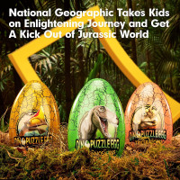 CUBICFUN Oboustranné puzzle ve vejci National Geographic: Stegosaurus 63 dílků