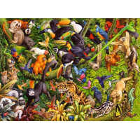 RAVENSBURGER Puzzle Deštný prales XXL 200 dílků