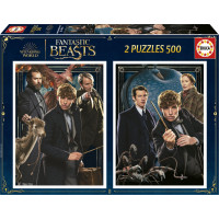 EDUCA Puzzle Fantastická zvířata 2x500 dílků
