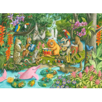 RAVENSBURGER Puzzle Kapela deštného pralesa XXL 100 dílků