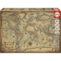 EDUCA Puzzle Mapa světa 3000 dílků