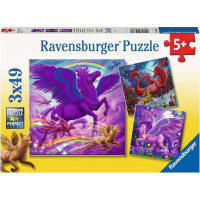 RAVENSBURGER Puzzle Mýtičtí vladaři 3x49 dílků