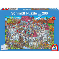 SCHMIDT Puzzle Pohled do rytířského hradu 200 dílků