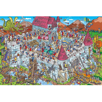 SCHMIDT Puzzle Pohled do rytířského hradu 200 dílků