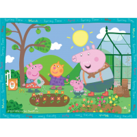 RAVENSBURGER Puzzle Prasátko Pepina: Roční období 4v1 (12, 16, 20, 24 dílků)