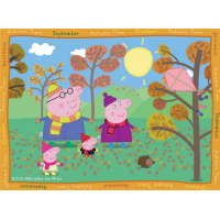 RAVENSBURGER Puzzle Prasátko Pepina: Roční období 4v1 (12, 16, 20, 24 dílků)