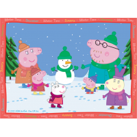 RAVENSBURGER Puzzle Prasátko Pepina: Roční období 4v1 (12, 16, 20, 24 dílků)