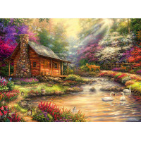 GRAFIKA Puzzle Útočiště na břehu potoka 4000 dílků