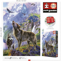 EDUCA Puzzle Vlci ve skalách 500 dílků
