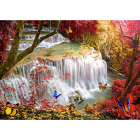 GRAFIKA Puzzle Vodopád v hlubokém lese 2000 dílků