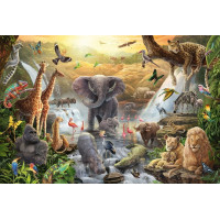 SCHMIDT Puzzle Zvířata v Africe 60 dílků