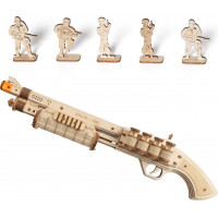 ROBOTIME Rokr 3D dřevěné puzzle Brokovnice Terminator M870 172 dílků