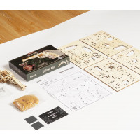 ROBOTIME Rokr 3D dřevěné puzzle Revolver Corsac M60 102 dílků