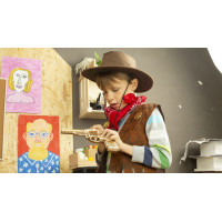 ROBOTIME Rokr 3D dřevěné puzzle Revolver Corsac M60 102 dílků