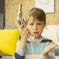 ROBOTIME Rokr 3D dřevěné puzzle Revolver Corsac M60 102 dílků