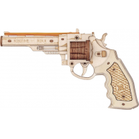 ROBOTIME Rokr 3D dřevěné puzzle Revolver Corsac M60 102 dílků