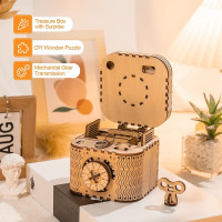 ROBOTIME Rokr 3D dřevěné puzzle Trezor 158 dílků