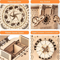 ROBOTIME Rokr 3D dřevěné puzzle Trezor 158 dílků